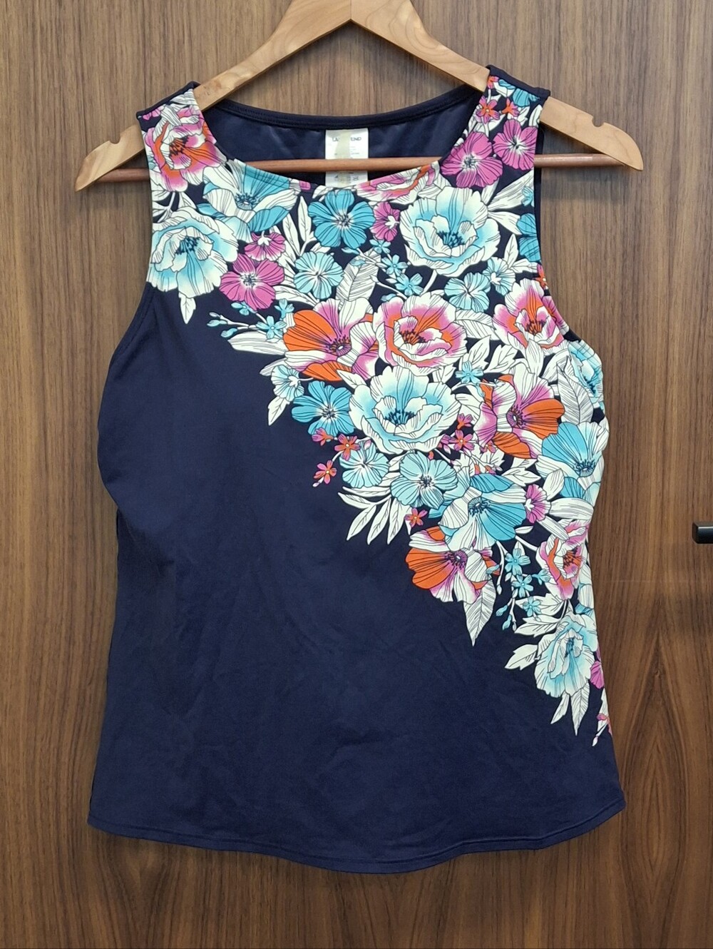 LANDS' END Swim Top SZ 14D